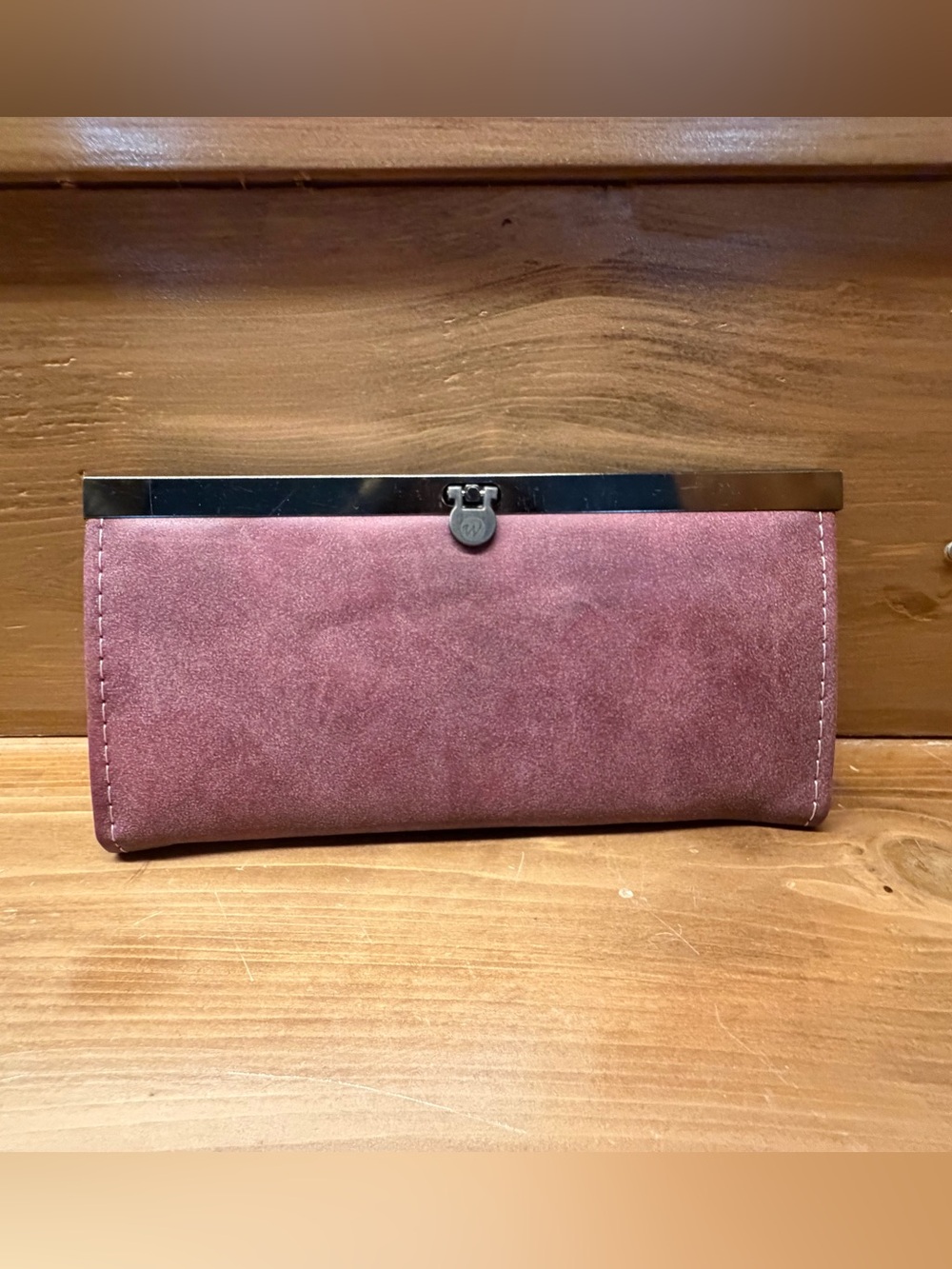 Clutch Wallet in Dusty Purple Rose